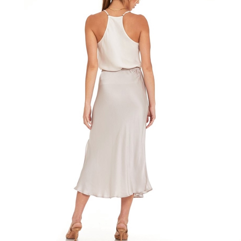 young fabulous & broke satin midi skirt - Picture 2 of 4